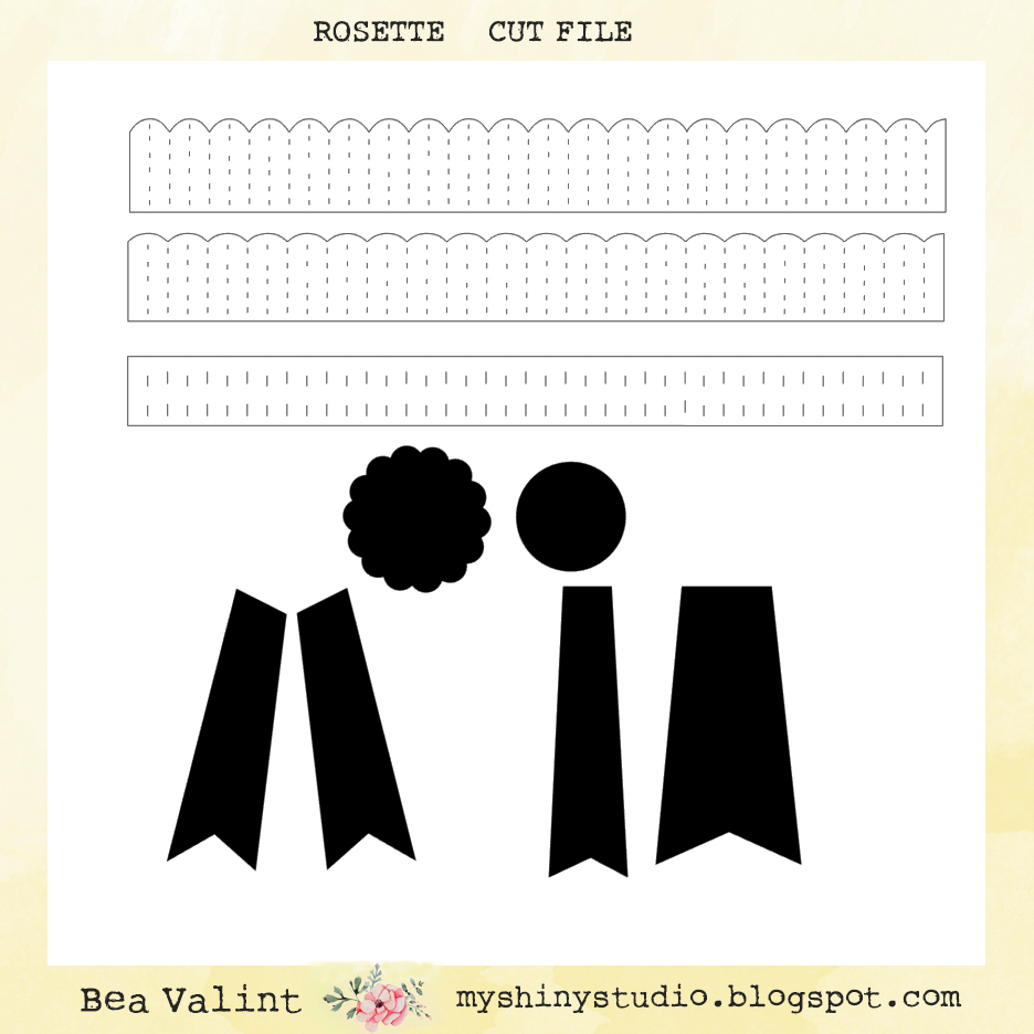 Download Bea Valint Rosette Cut File SVG Cut Files