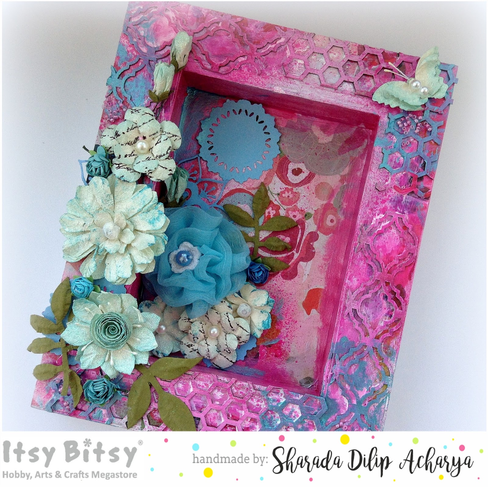 Itsy Bitsy The Blog place Mixed Media creation with ALTERABLE PHOTO