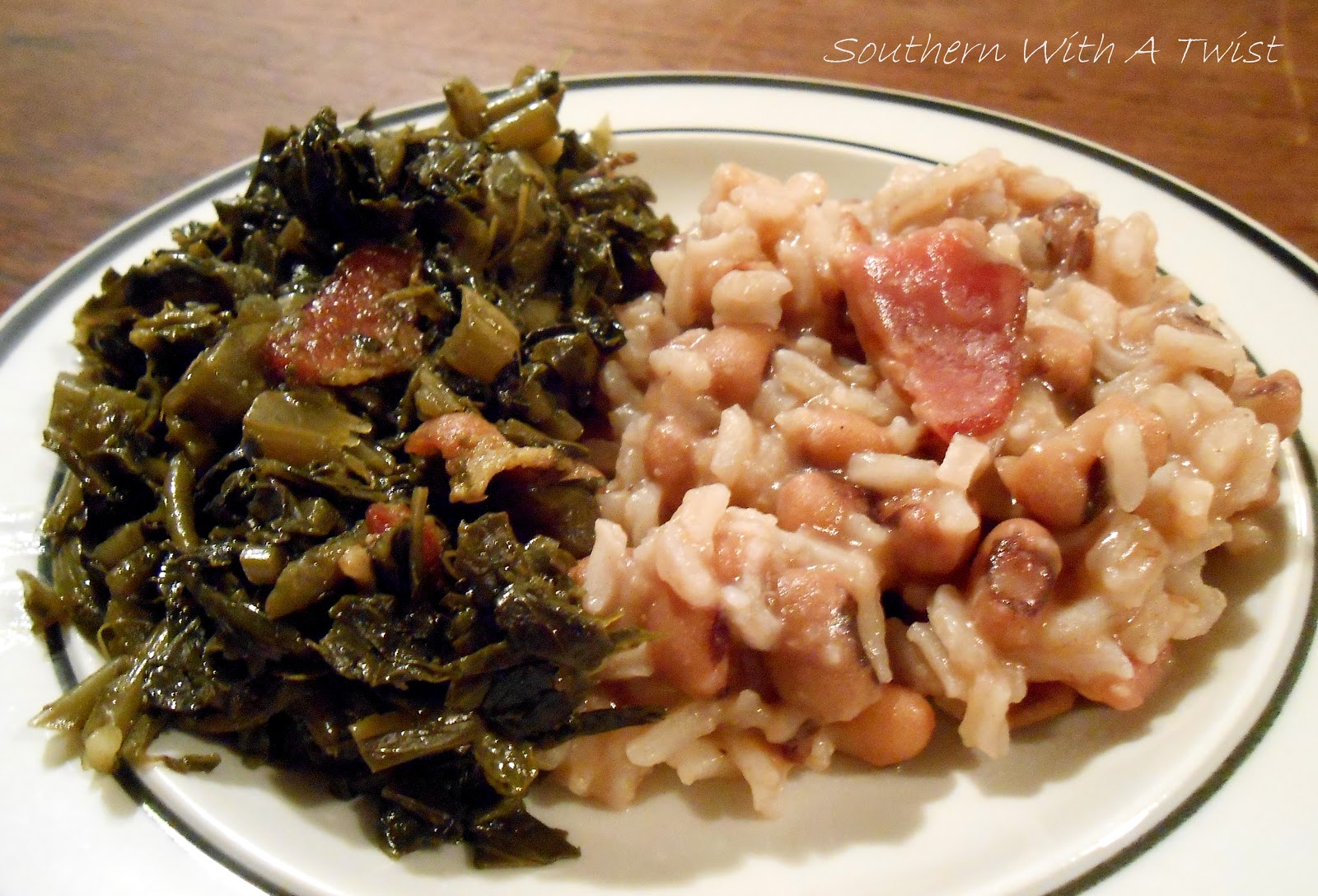 Southern With A Twist Southern Collard Greens and Ham Hock