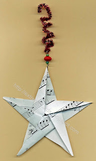 origami star ornament