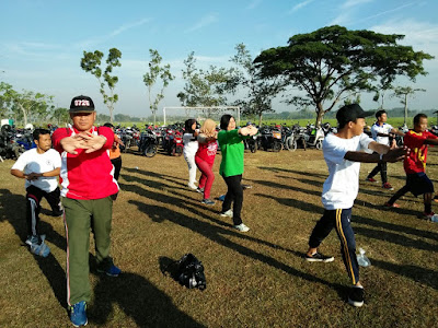 ANGGOTA KORAMIL IKUTI SENAM MASAL BERSAMA