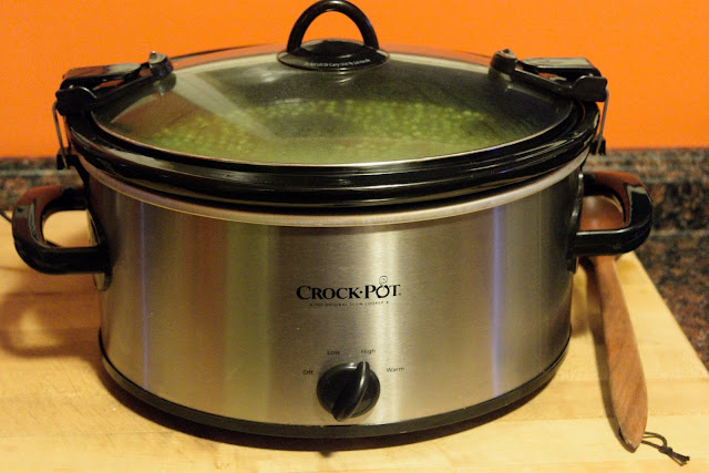 The crock pot cooking for one more hour on high. 