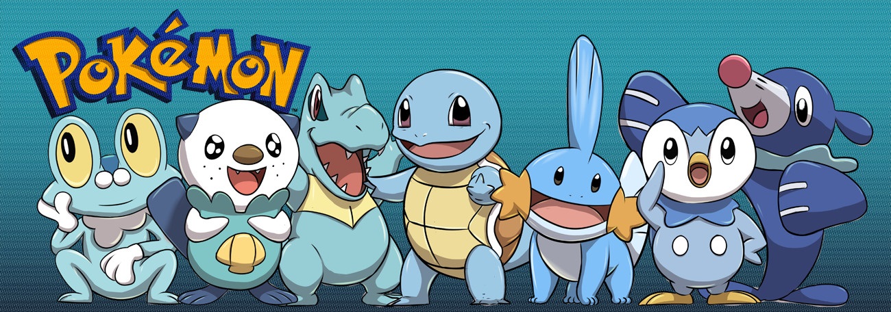 Todos os Pokémons do tipo Água 