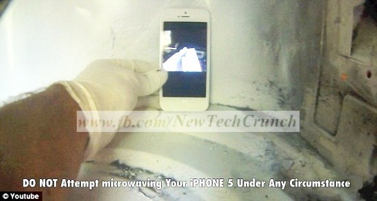 iphone 5 vs microwave oven