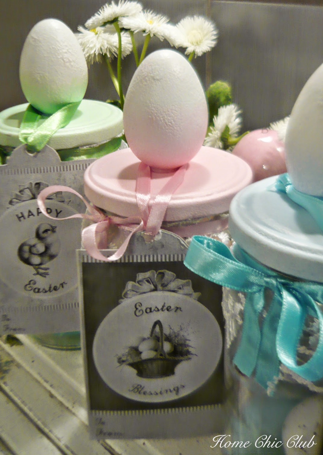DIY Easter Eggs Jars Home Chic Club DIY Easter Eggs Jars