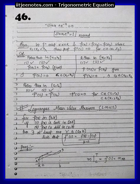 trigonometric equation cbse notes8