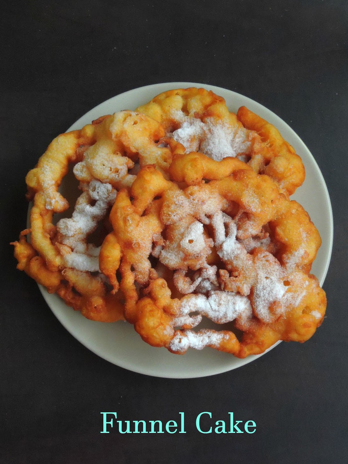 Priya's Versatile Recipes Funnel Cake/Carnival Funnel Cake