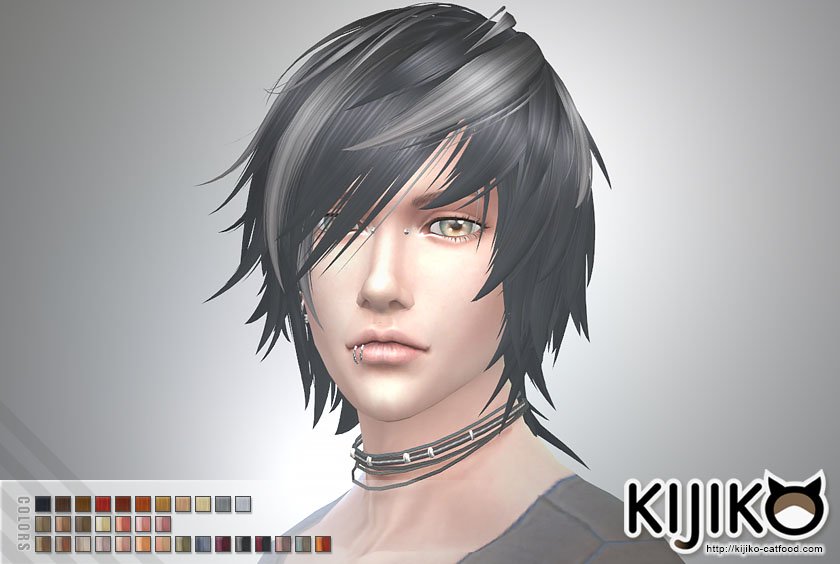 My Sims 4 Blog Toyger Hair For Males And Females By Kijiko
