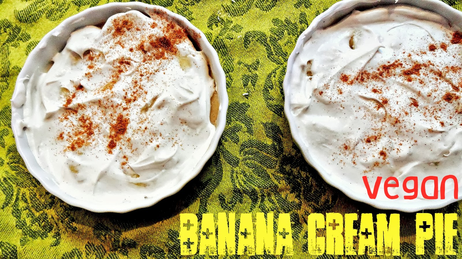 Vegan and (Nearly) Raw Banana Cream Pie for 2 - BAKING BACKWARDS