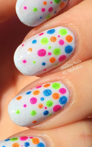 ehmkay nails easter egg dots