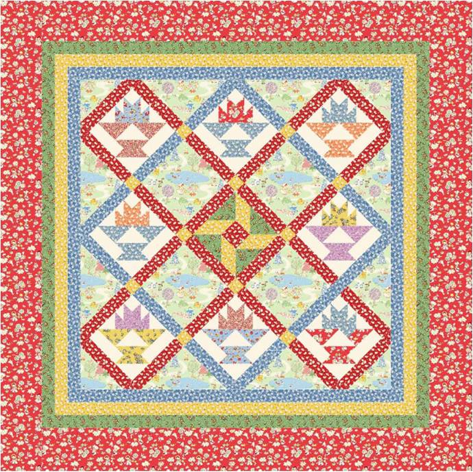 Quilt Inspiration Free pattern day ! Basket Quilts