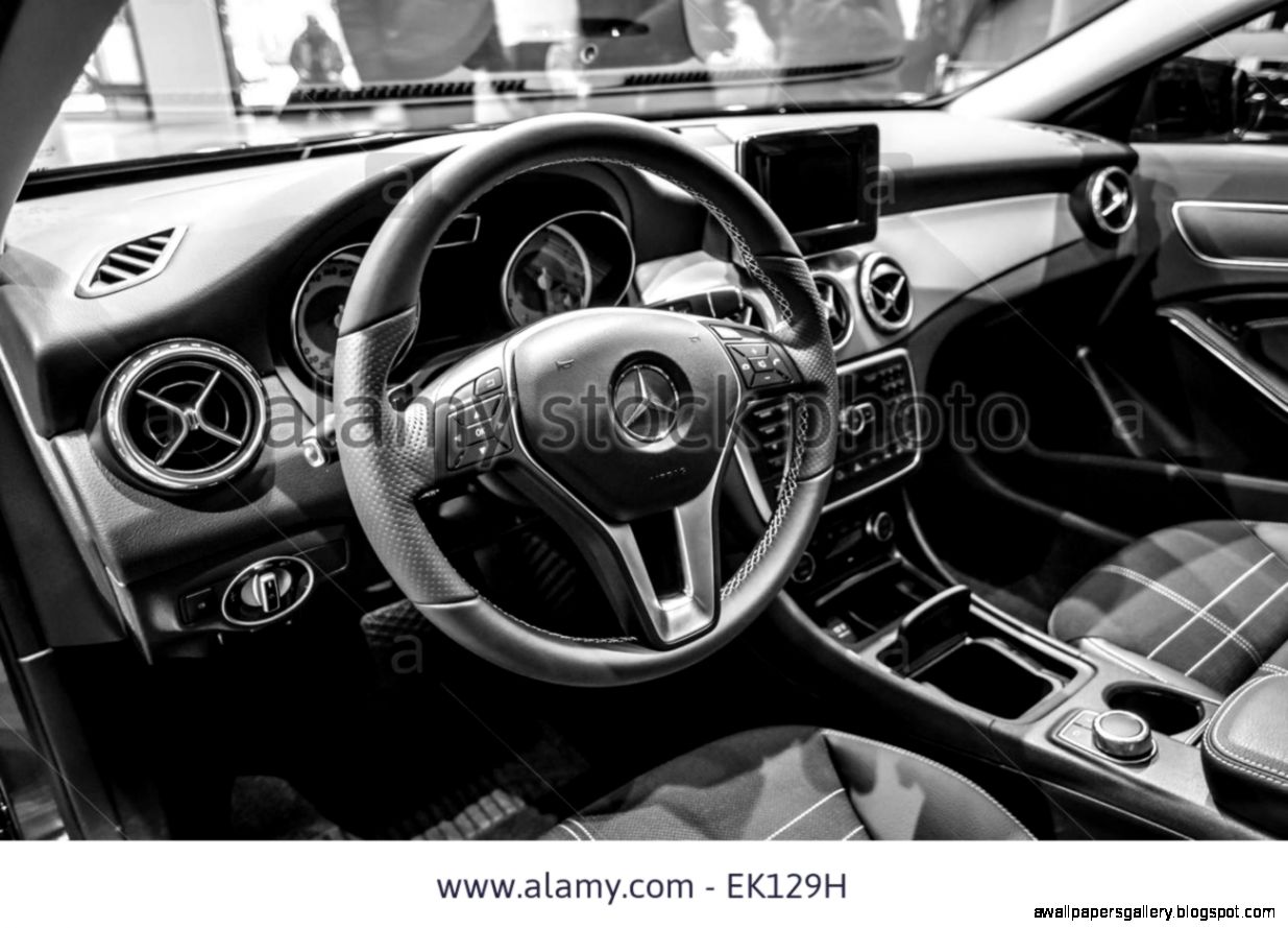 Cabin Of A Compact Luxury Car Mercedes benz B class Electric Drive