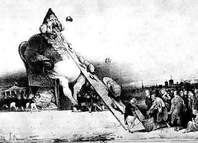 Gargantua, la caricatura del Re Luigi Filippo disegnata da Honorè Daumiere