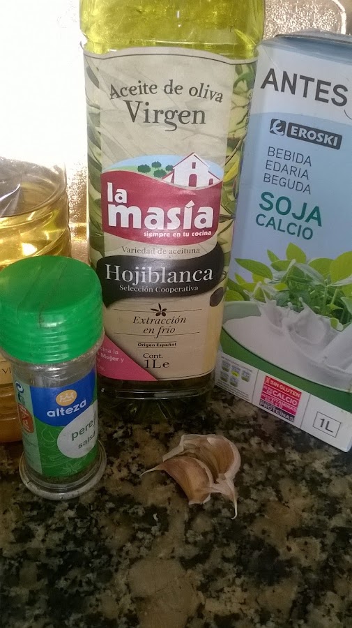 ingredientes ali oli vegana