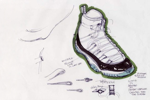 Q. DESIGNS: Air Jordan XI Original Sketches