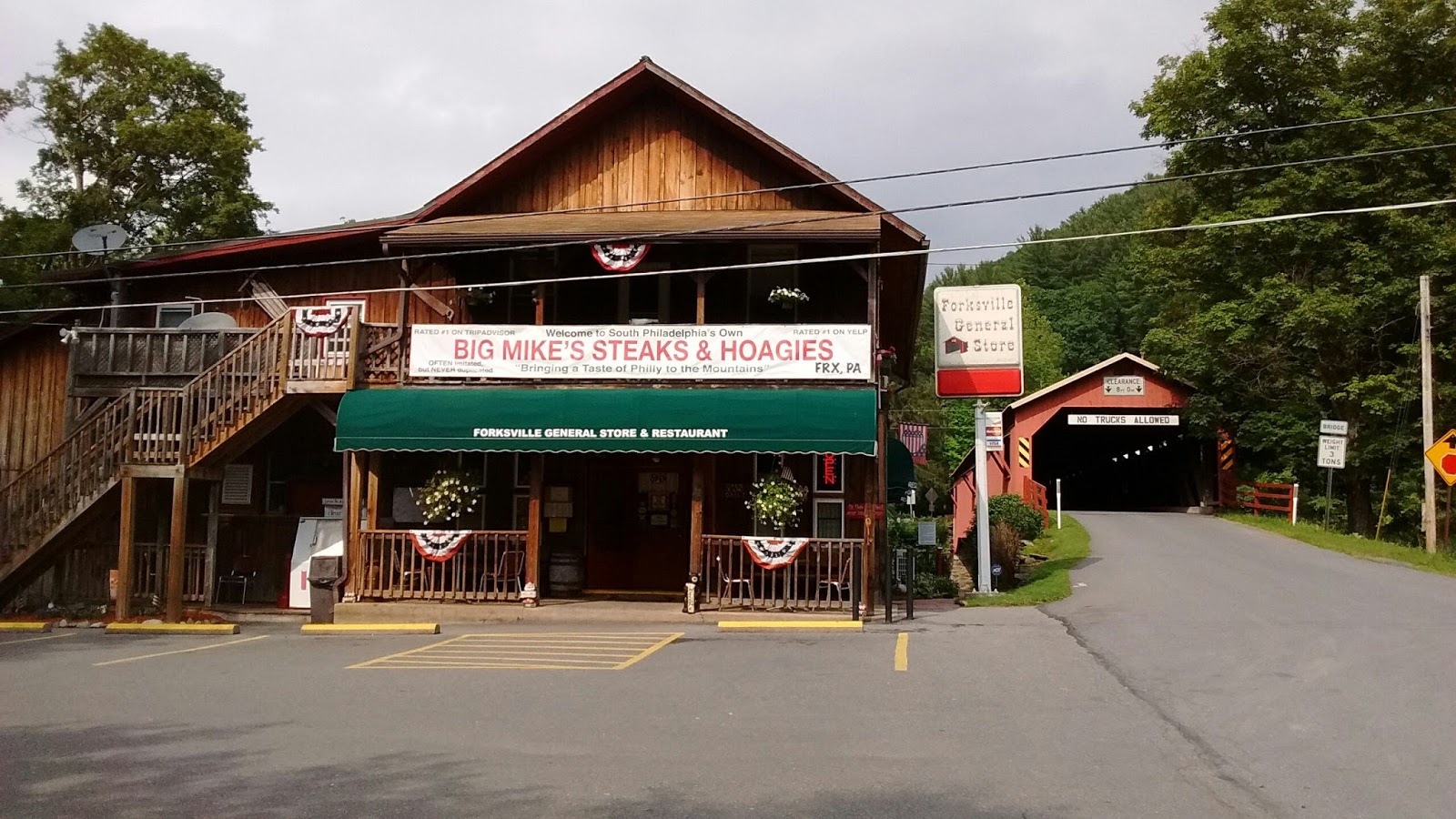 Worlds End State Park Canyon Vista, Forksville Covered Bridge & General Store Interesting