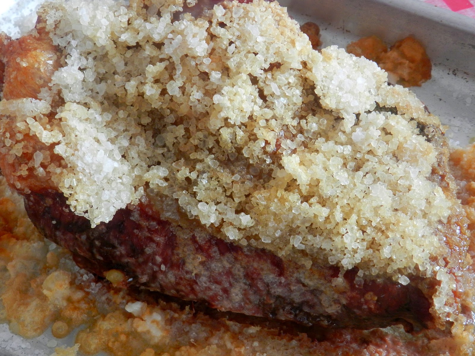 Pitadinha: Contrafilé assado no sal grosso