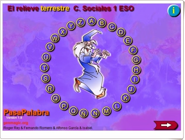 Pasapalabra: "El relive terrestre" (Juego de Geografía de Secundaria)