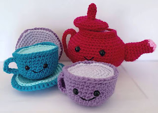 PATRON GRATIS JUEGO DE TE AMIGURUMI 38420