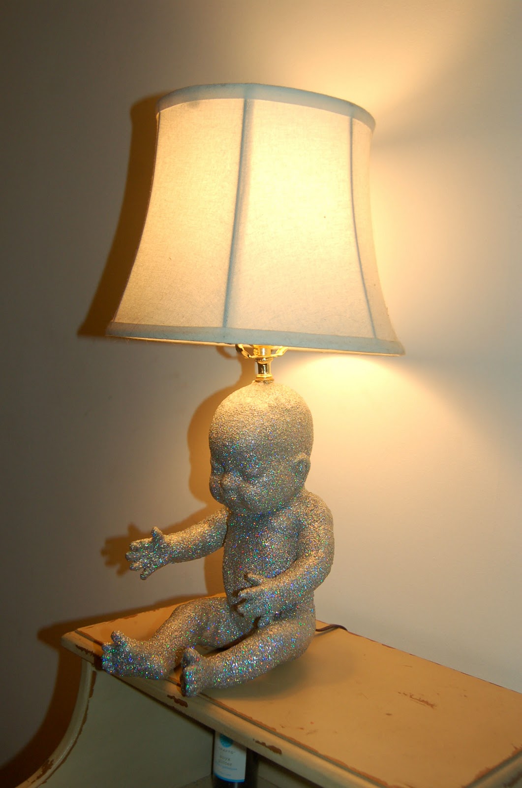 Hey! Look what I Made! BABY LAMP! BABY LAMP!