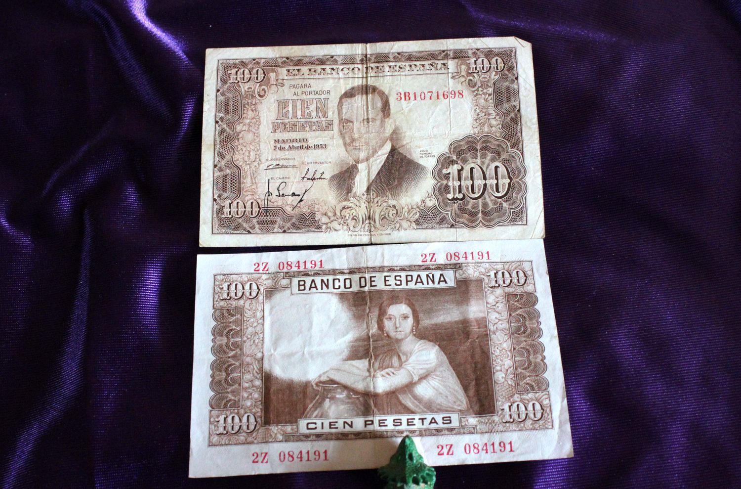 LOLA Y SU MUNDO BILLETE DE CIEN PESETAS DE JULIO ROMERO