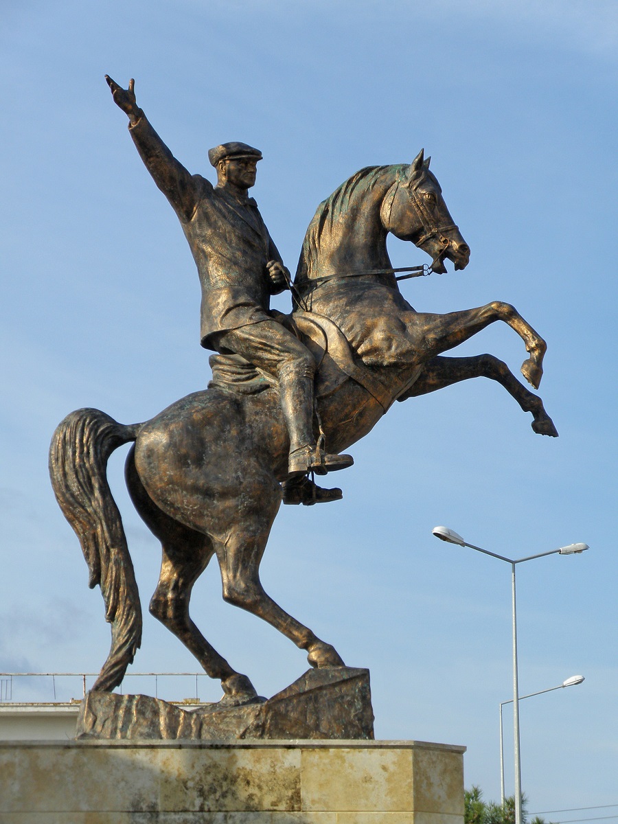 Flares into Darkness Equestrian statues