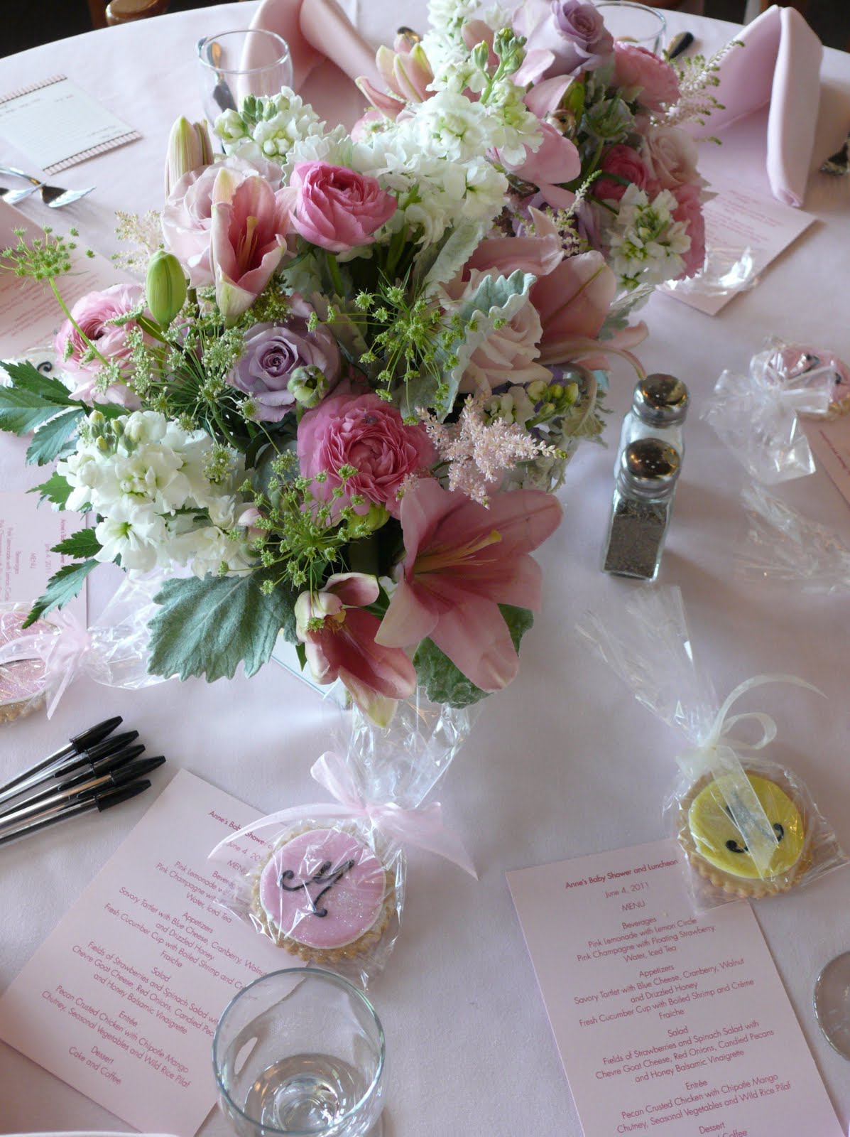 La Fleur Vintage Adorable Pink and Lavender Baby Shower