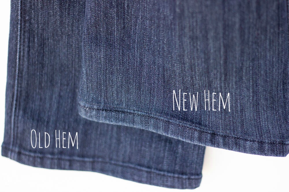 How to Hem Jeans - Muslin and Merlot