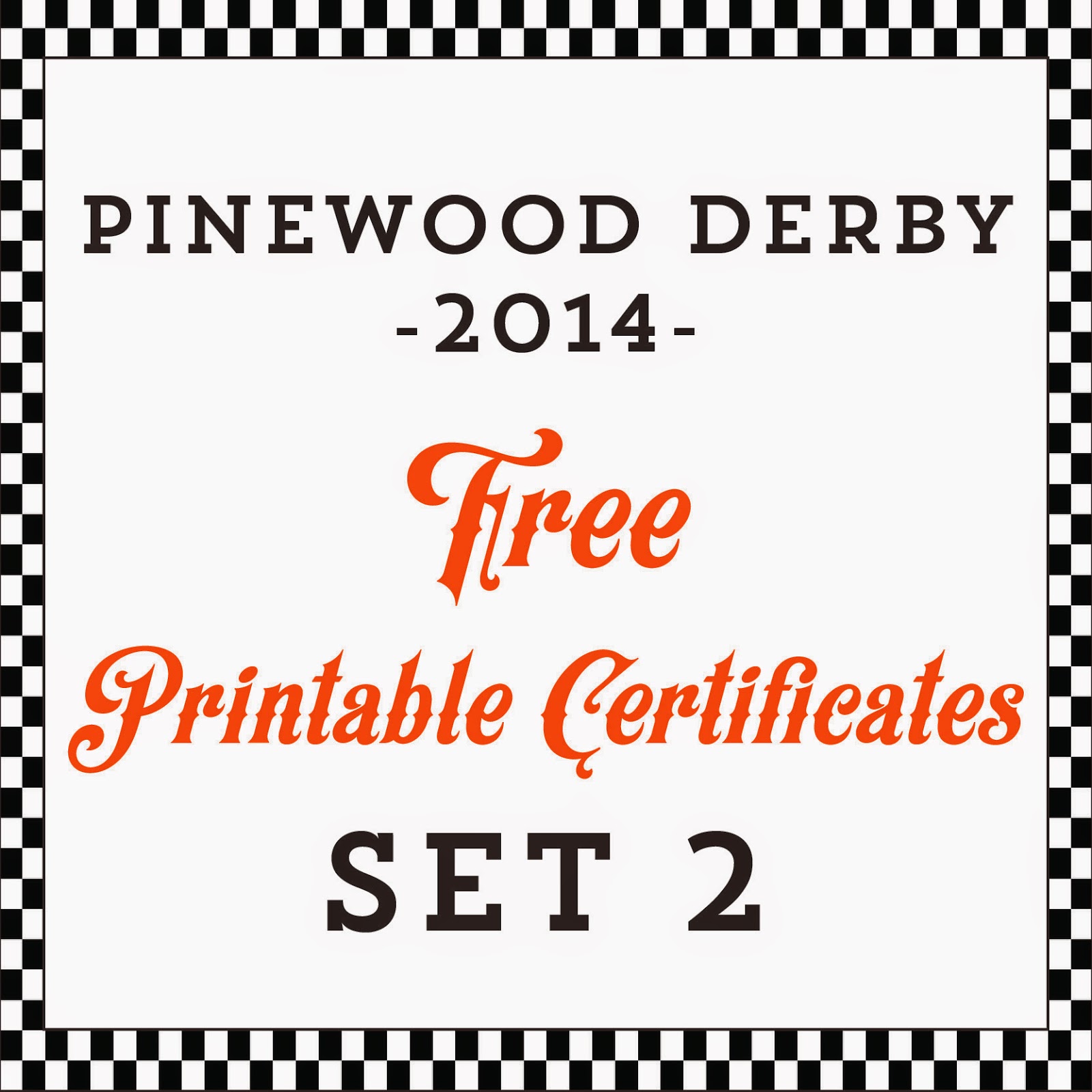 Hot Commodity Home Decor: Free Printable Pinewood Derby Awards