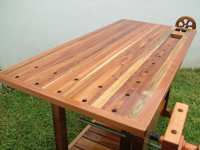 woodworking bench dog holes