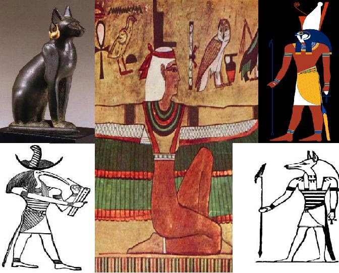 Publikováno z http://www.ancientegyptonline.co.uk/isis.html, http://karenswhimsy.com/ancient-egyptian-gods.shtm, http://www.love-egypt.com/animal-gods.html, http://en.wikipedia.org/wiki/Horus, http://ancienthistory.about.com/od/egyptmyth/tp/071507egyptiandeities.htm