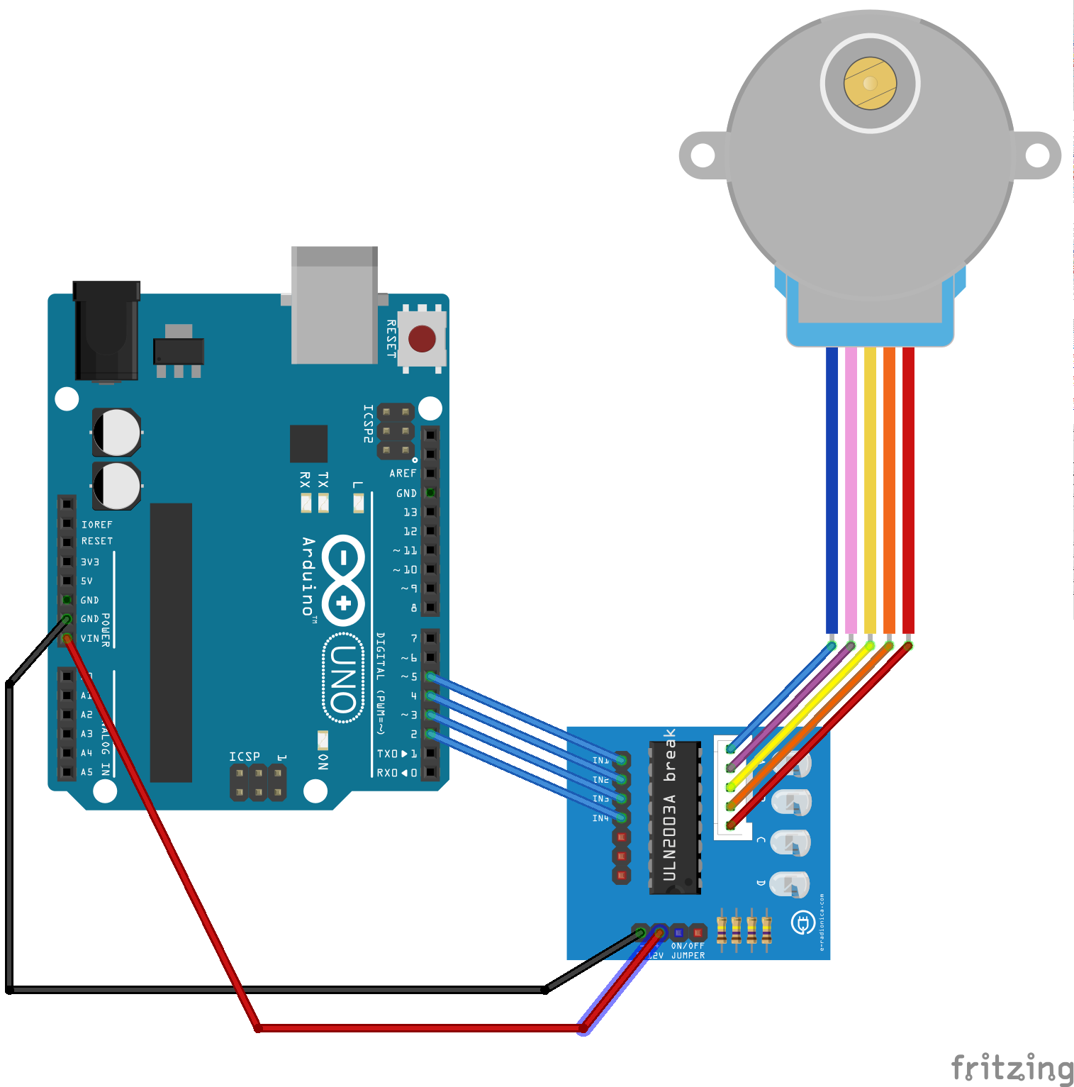 Arduino para makers: Girando o stepper motor 28BYJ48
