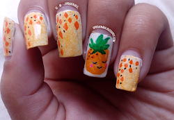 pineapple manicure nails nail