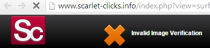 Invalid clicks of scarlet clicks
