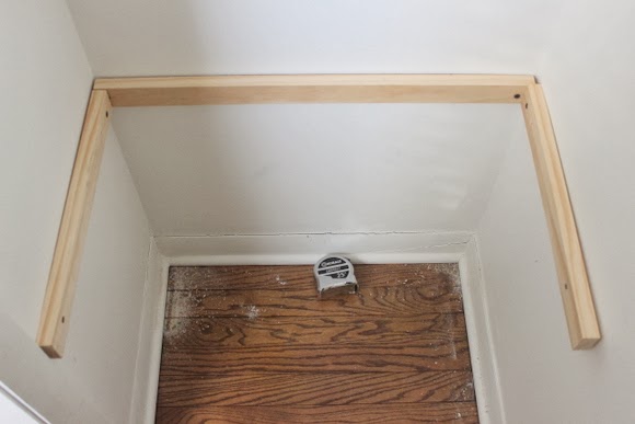 shelves closet install shelf hang diy stud instead spaces leveling clueless careful hour using side
