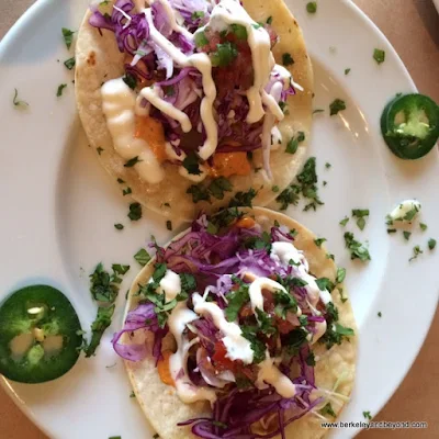 fish tacos at Aquarelle Cafe & Wine Bar in Boonville, California
