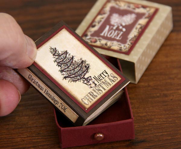 The Efficient Crafter: Matchbook Christmas Ornament with Video