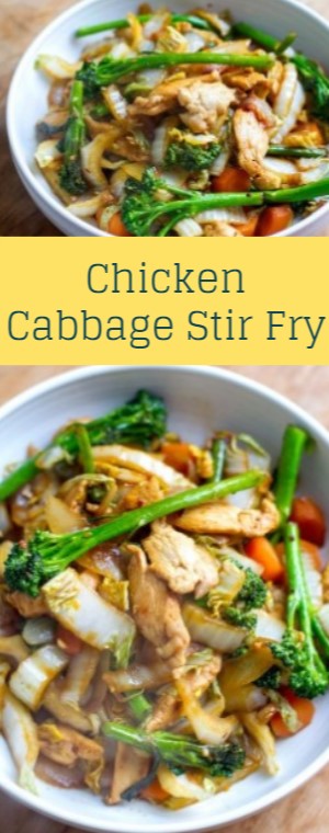 Chicken Cabbage Stir Fry - Selfia Kitchen