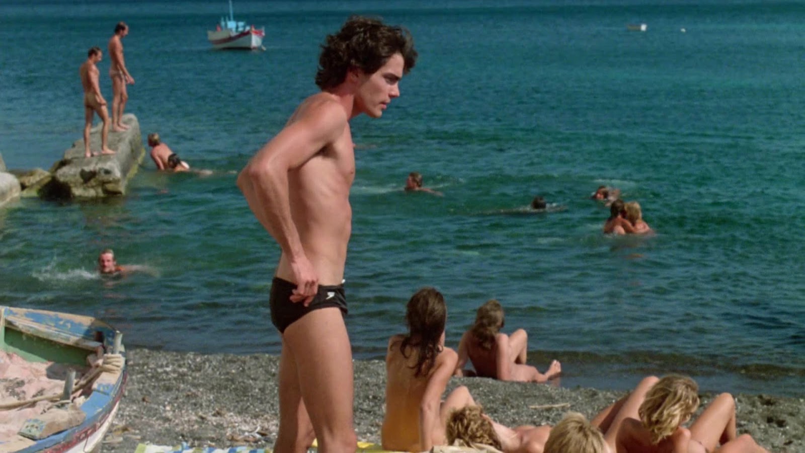 Peter Gallagher nude in Summer Lovers.