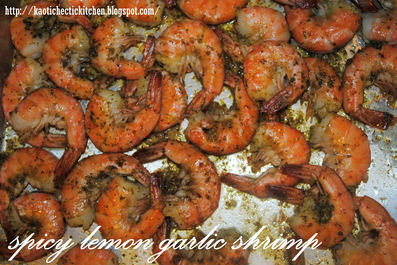 spicy lemon garlic shrimp..