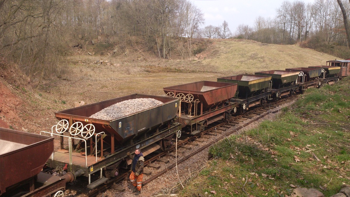 Mountsorrel Railway Further Ballast Laying