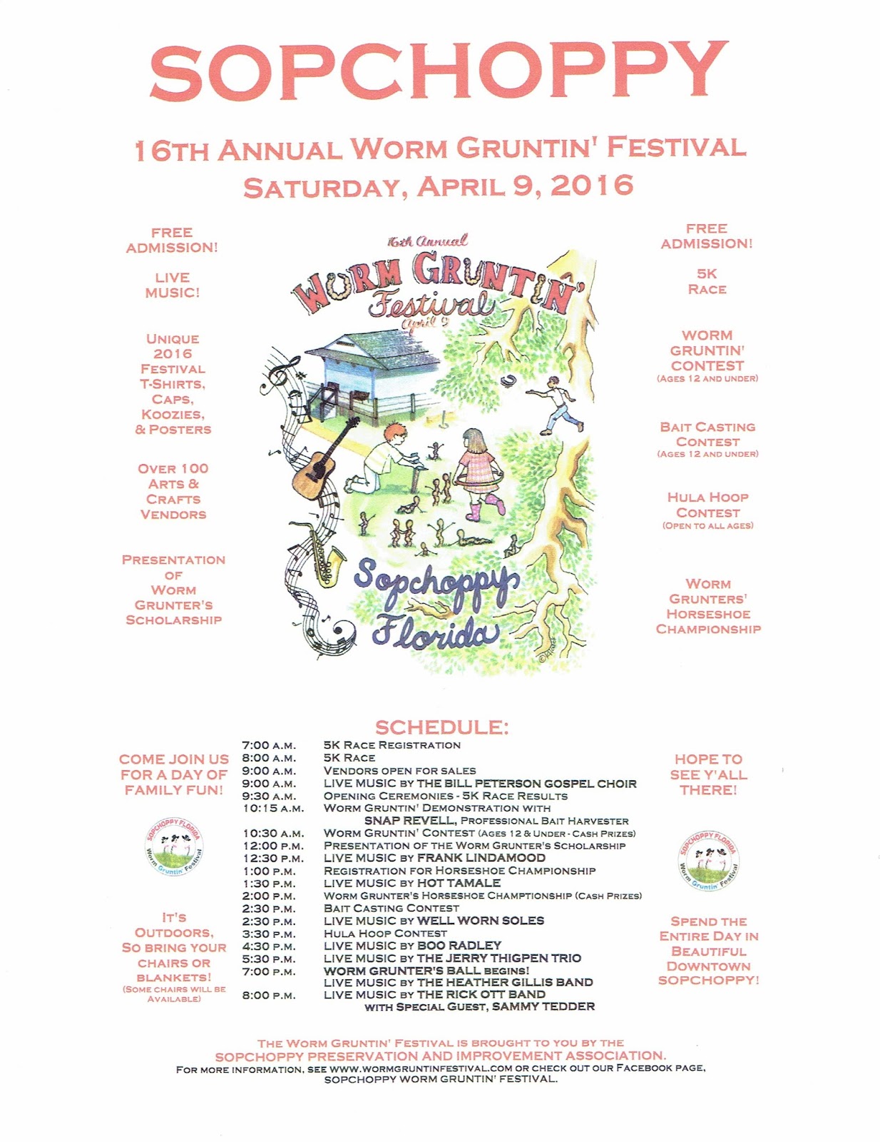 Oyster Radio Worm Gruntin' Festival coming up on April the 9th in