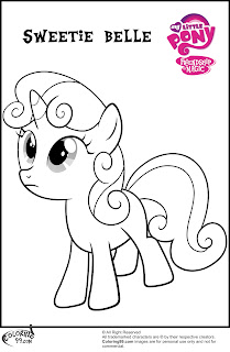 my little pony sweetie belle coloring pictures
