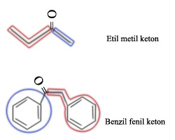 Etil metil keton, benzil fenil keton