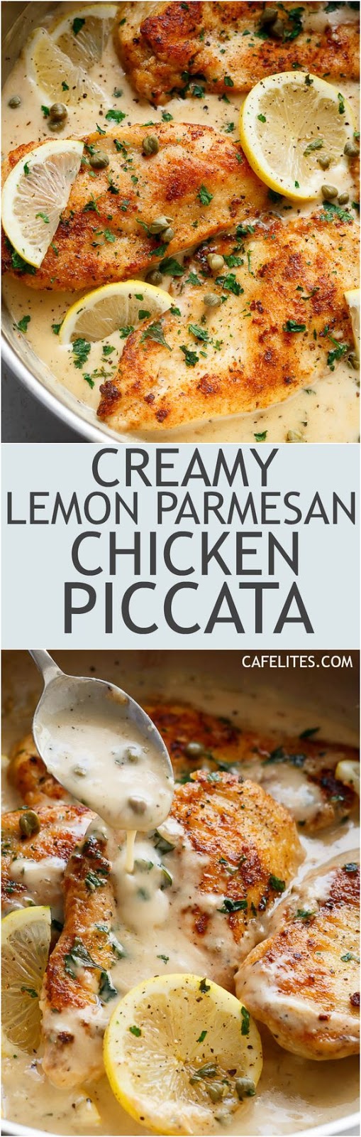 Creamy Lemon Parmesan Chicken Piccata
