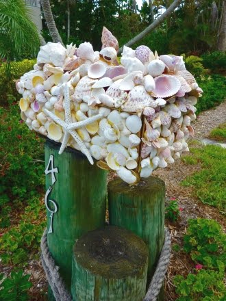 shell mosaic mailbox