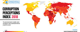 Korrupsjonsindeksen 2018 fra Transparency International