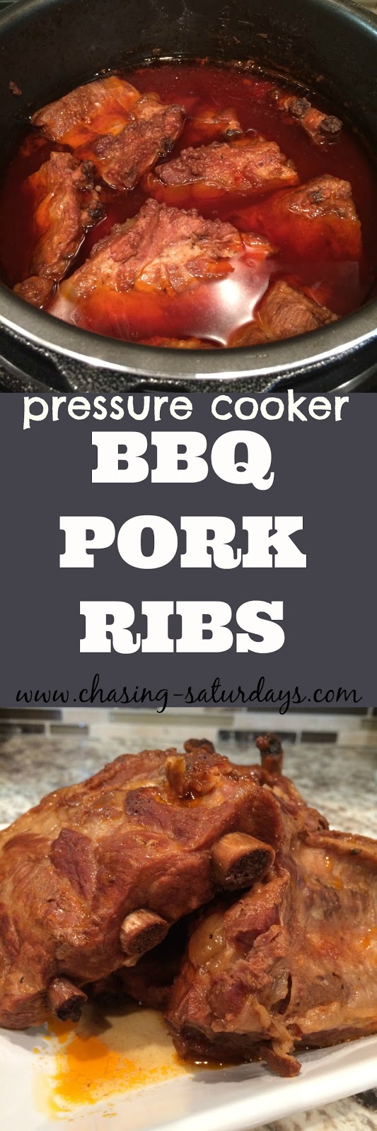 Pressure Cooker BBQ Pork Ribs Chasing Saturdays