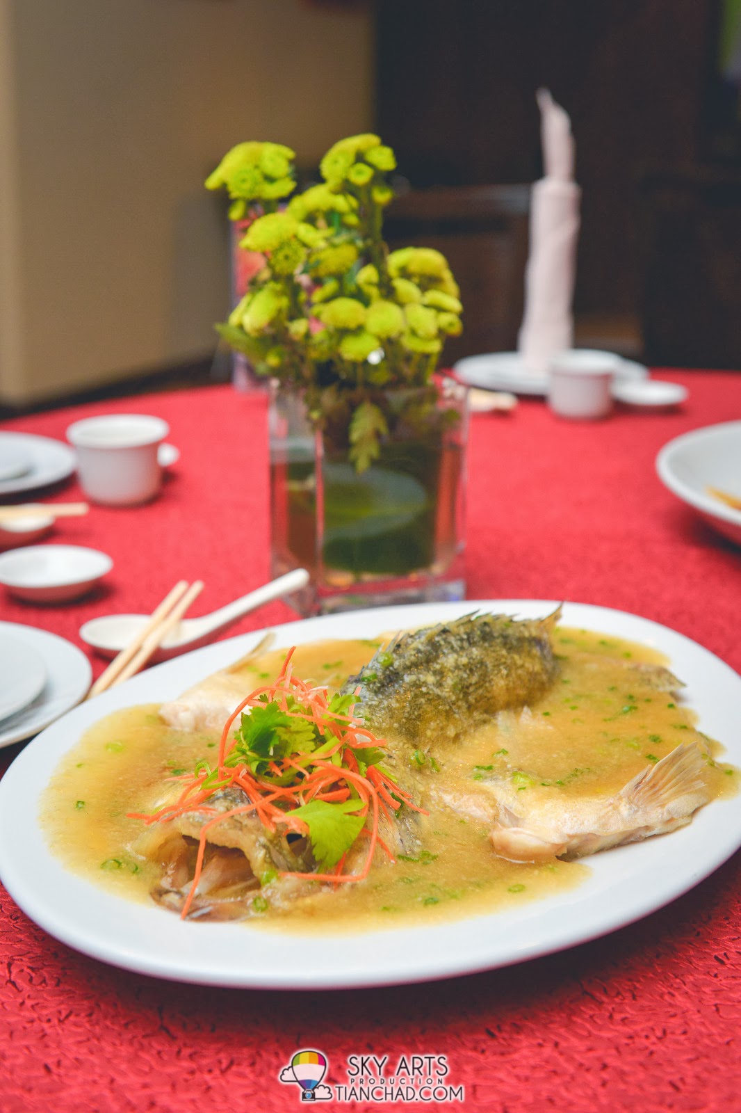 姜汁清蒸桂鱼 Steamed Mandarin Fish with Ginger Sauce @ Phoenix Chinese Restaurant at Holiday Inn Glenmarie