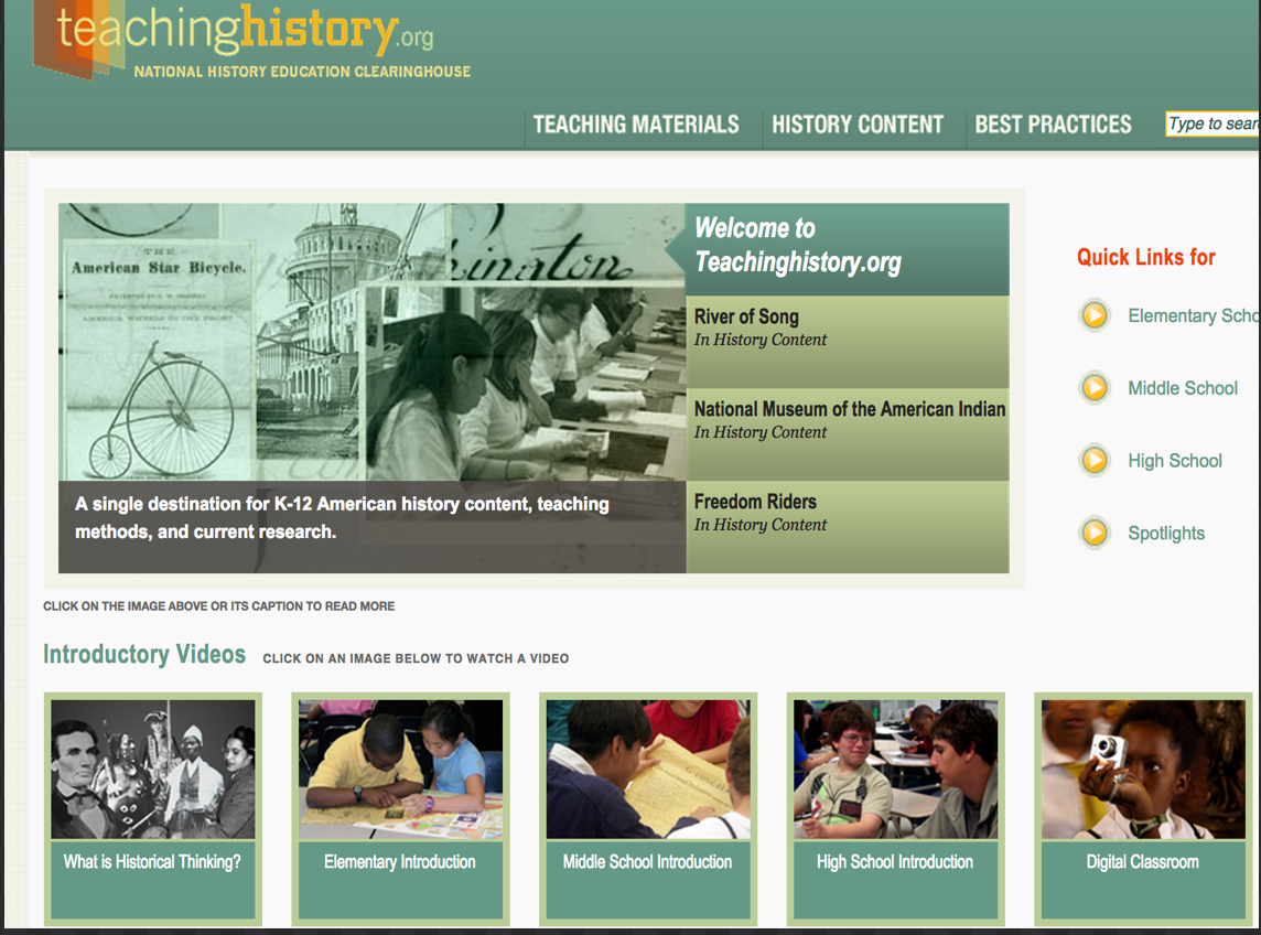 Here is A Good Teaching Resource for History Teachers Educational